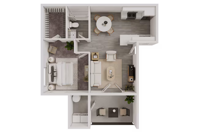 VICTORIA - 604 SQ FT floor plan